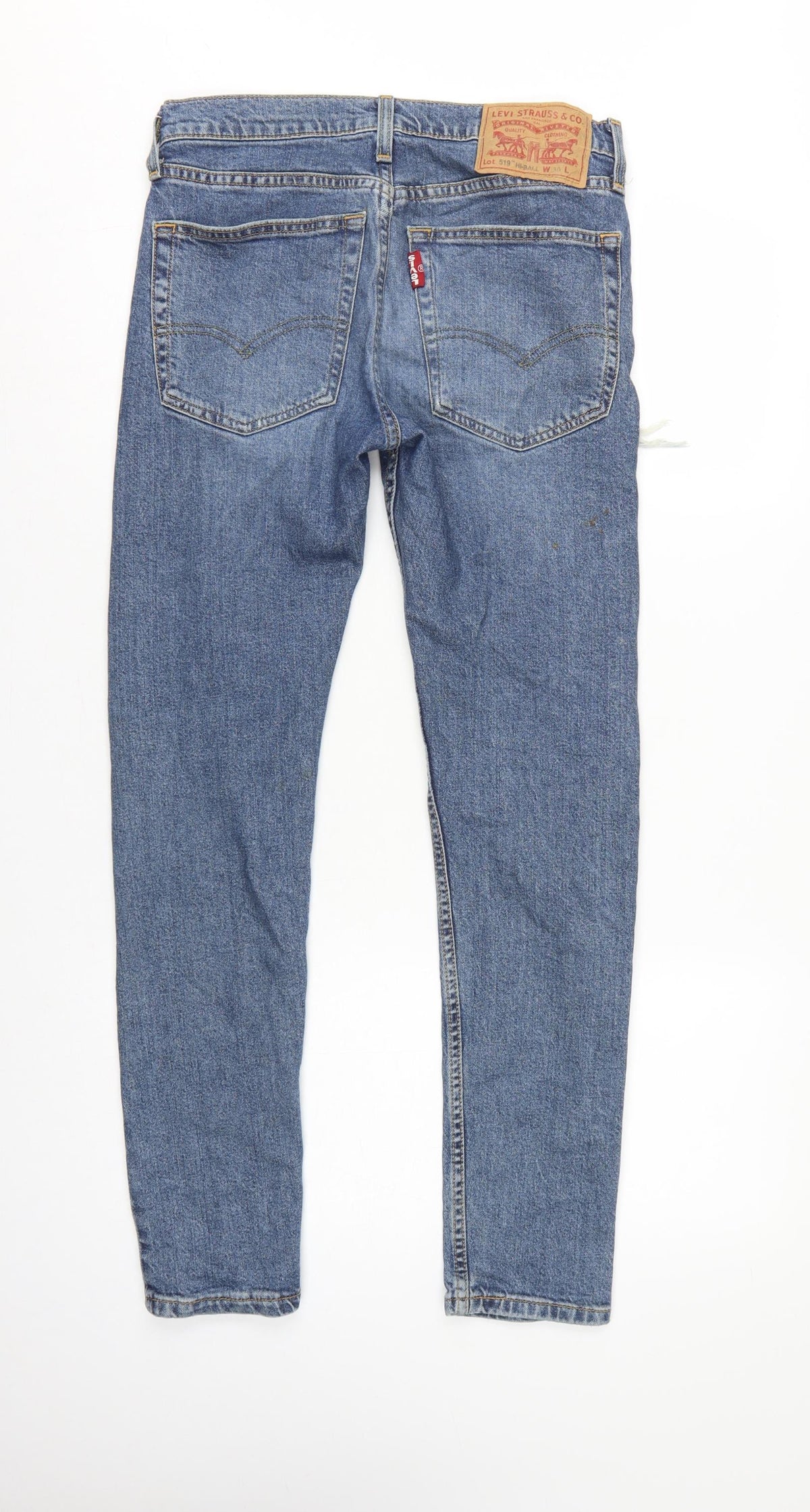 Levi's Men's Blue W30 519 Slim Straight Distressed Jeans