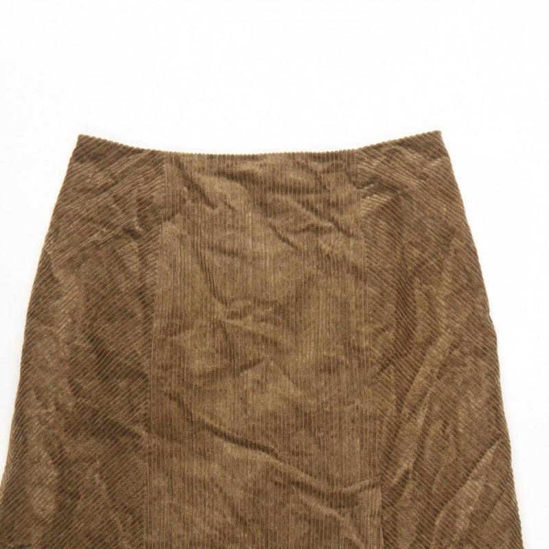 Per Una Women Brown UK 14 Herringbone Midi A-Line Lined Skirt