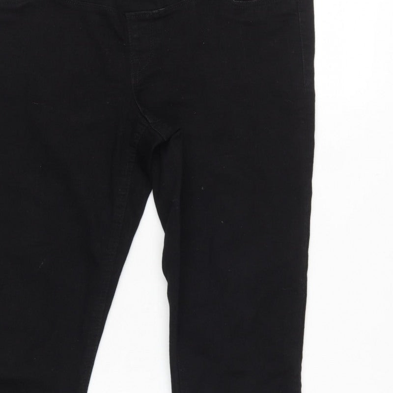 H&M Mama Women Black UK 14 Super Skinny High Rise Maternity Jeans