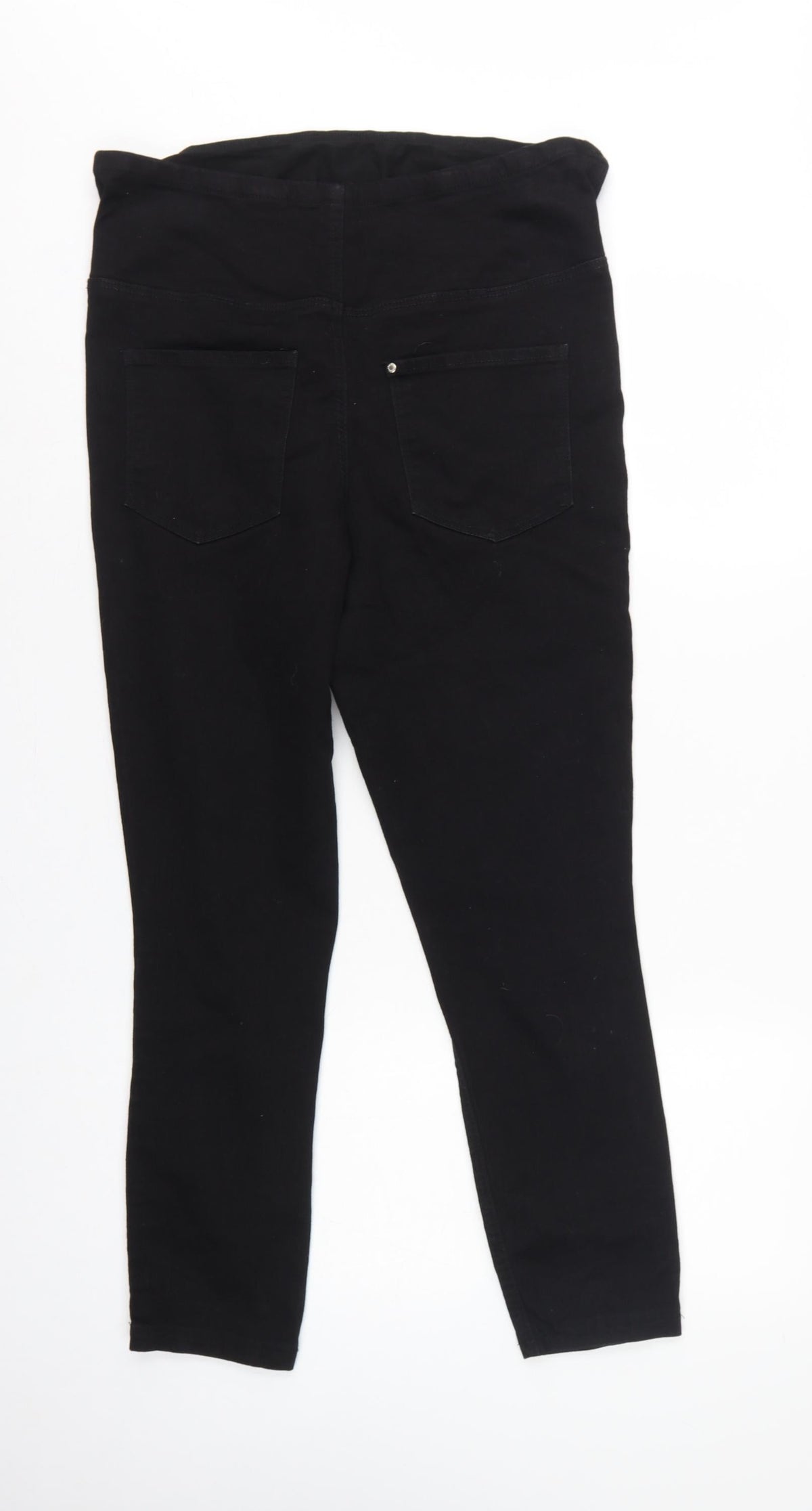 H&M Mama Women Black UK 14 Super Skinny High Rise Maternity Jeans