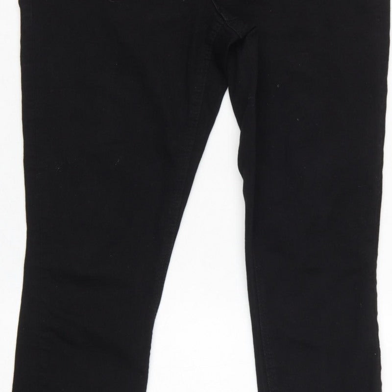 H&M Mama Women Black UK 14 Super Skinny High Rise Maternity Jeans