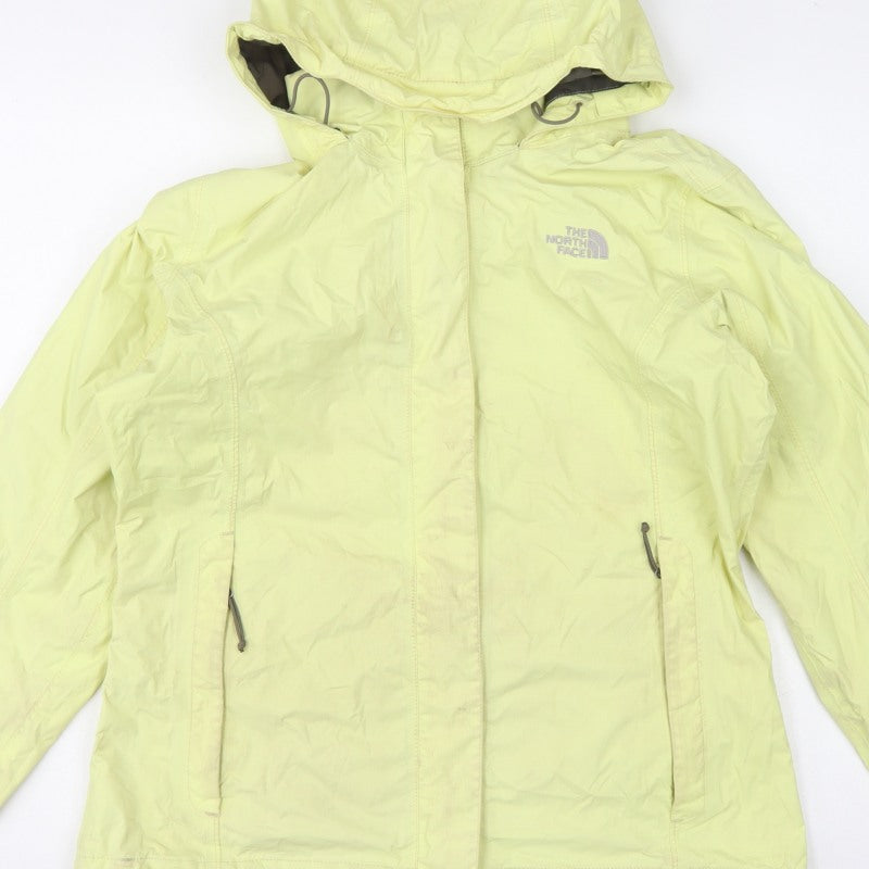 The North Face Women Yellow M HyVent Hooded Ski Jacket
