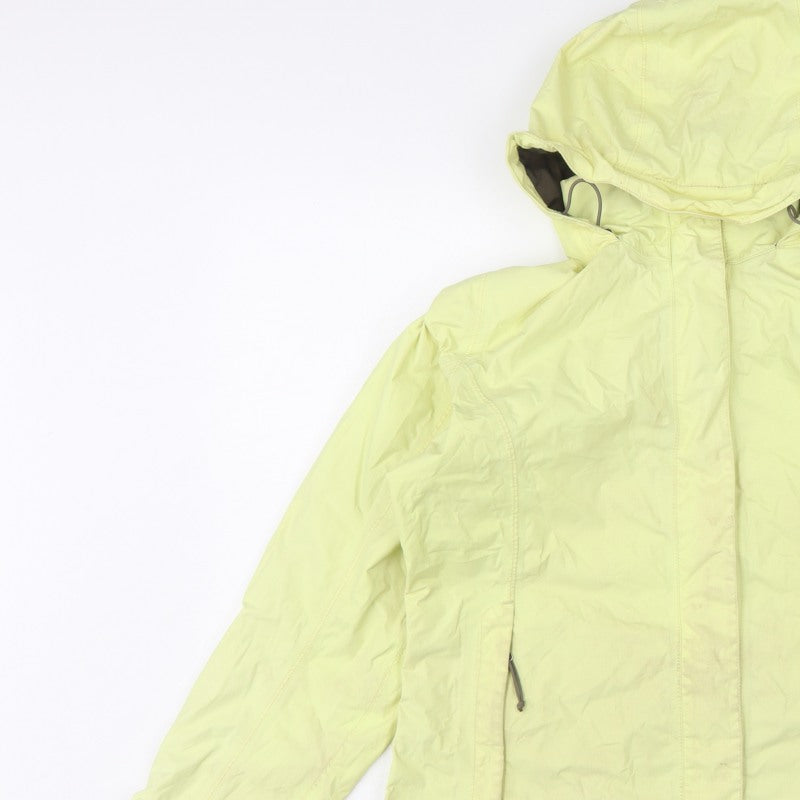 The North Face Women Yellow M HyVent Hooded Ski Jacket