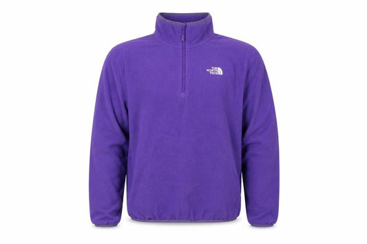 The North Face Unisex Purple M 1/4 Zip Fleece Pullover Sweatshirt