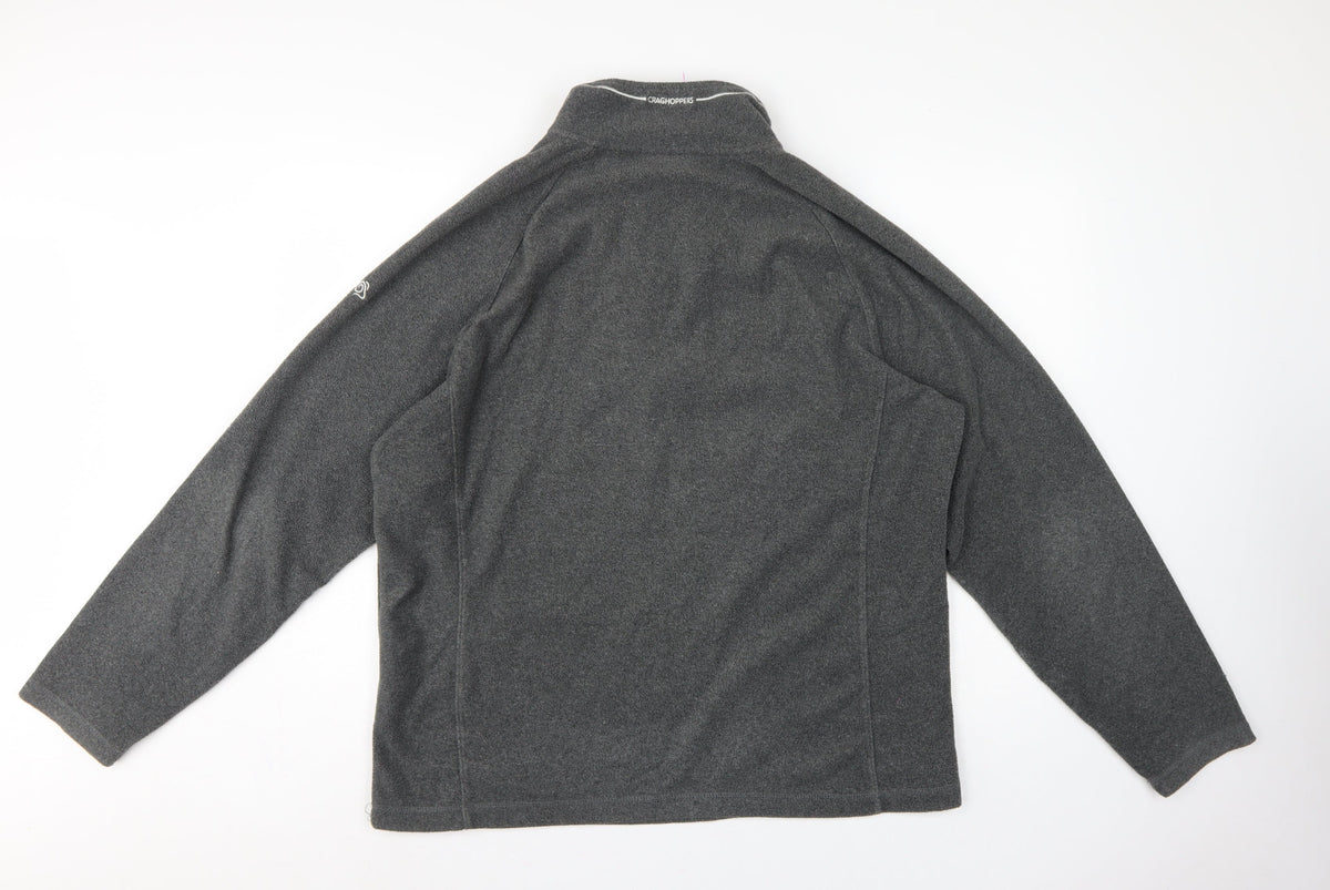 Craghoppers Men’s Grey XL 1/4 Zip Fleece Sweatshirt Outdoor