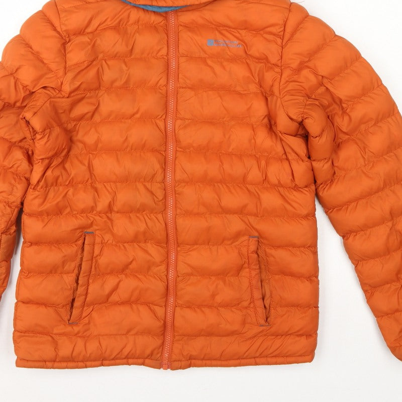 Mountain Warehouse Boys Orange 13 Years Hooded Puffer Jacket
