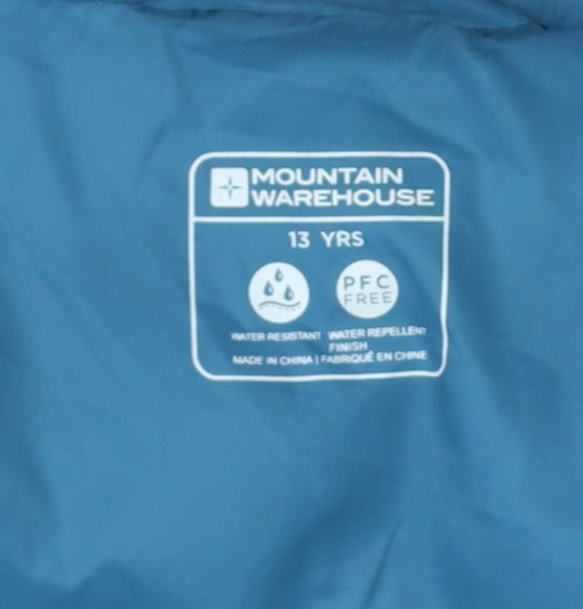 Mountain Warehouse Boys Orange 13 Years Hooded Puffer Jacket