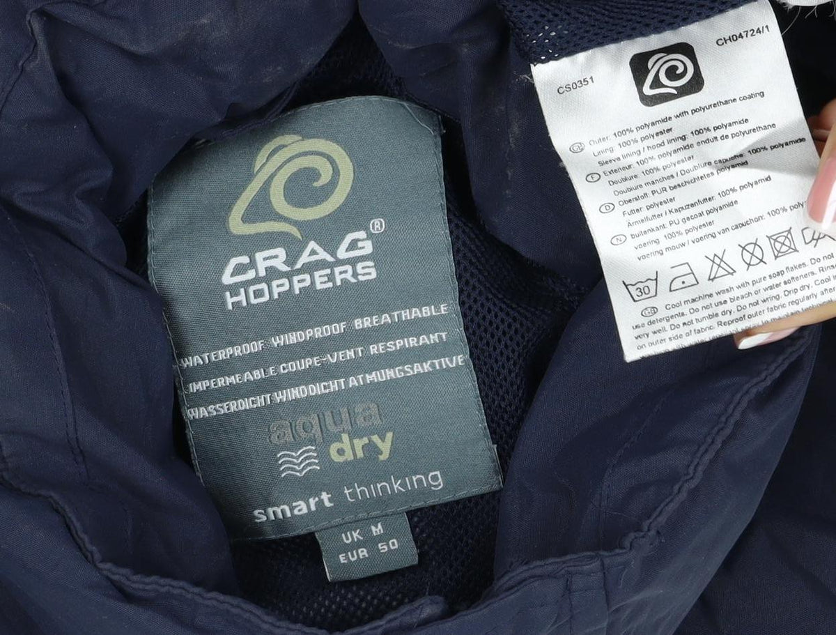 Craghoppers Mens Blue M AquaDry Waterproof Rain Jacket Outdoor