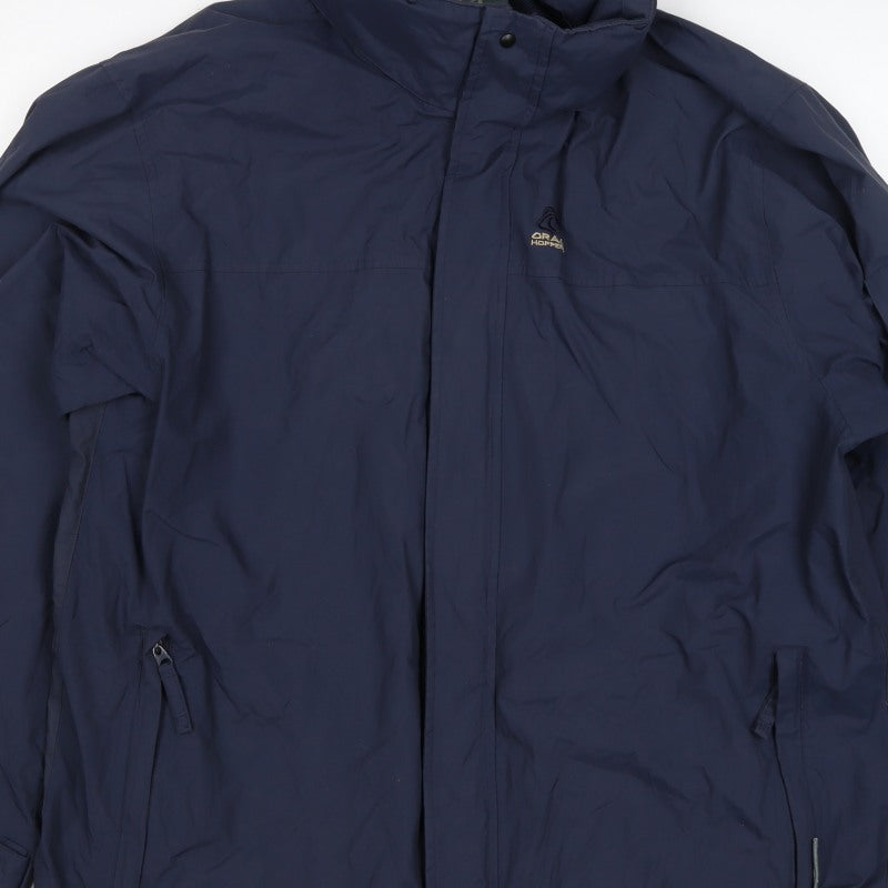 Craghoppers Mens Blue M AquaDry Waterproof Rain Jacket Outdoor
