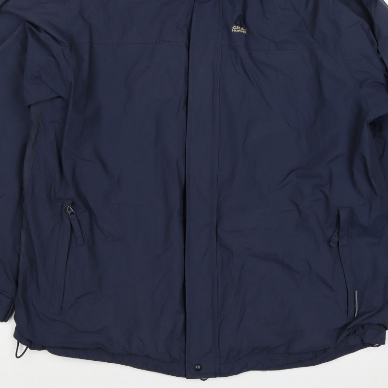 Craghoppers Mens Blue M AquaDry Waterproof Rain Jacket Outdoor