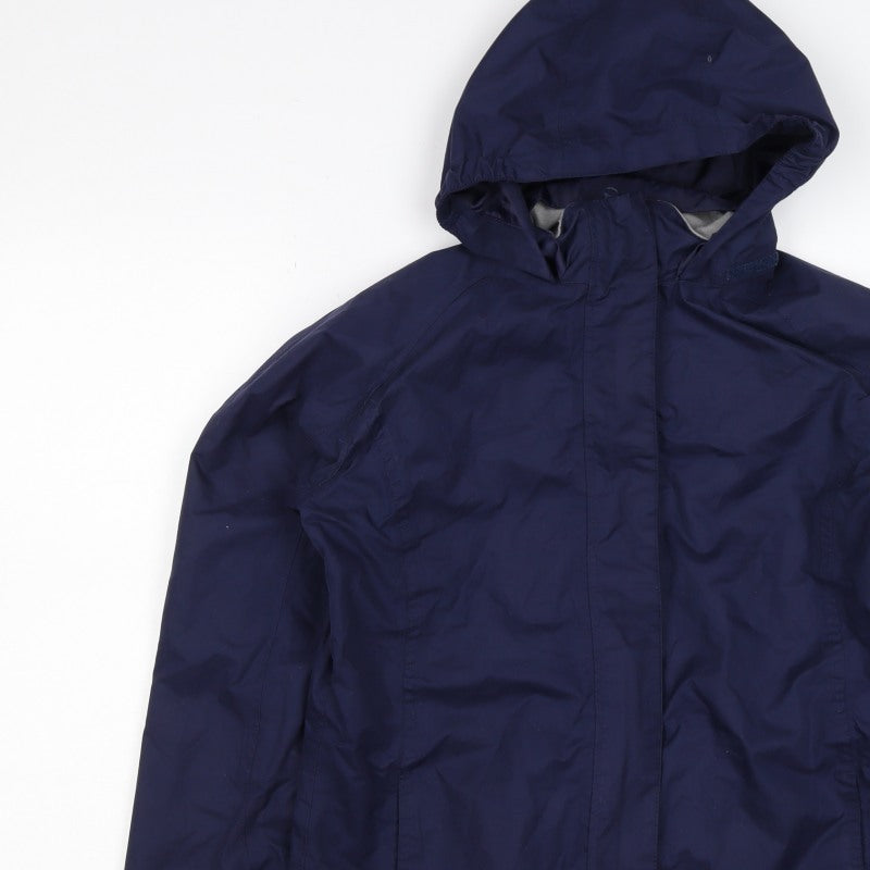 Additional view of Peter Storm girls’ blue 7-8 years hooded waterproof parka jacket