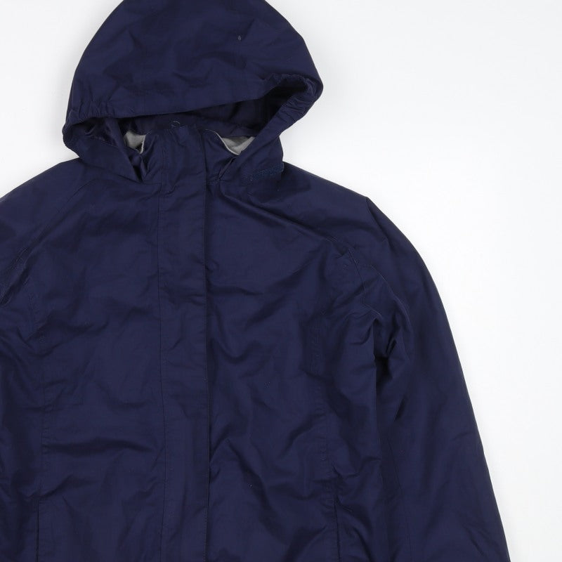 Additional view of Peter Storm girls’ blue 7-8 years hooded waterproof parka jacket