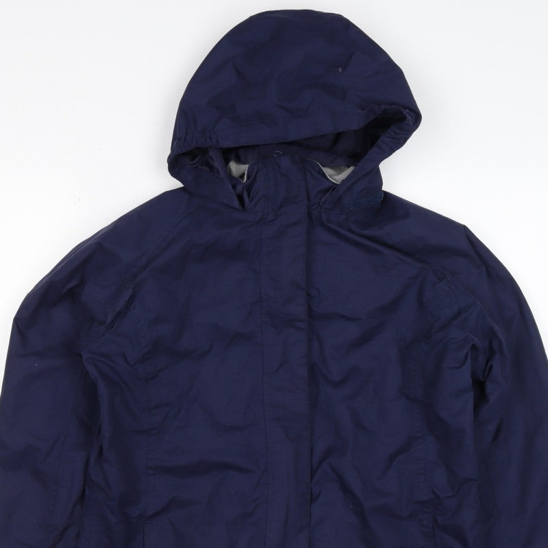 Additional view of Peter Storm girls’ blue 7-8 years hooded waterproof parka jacket