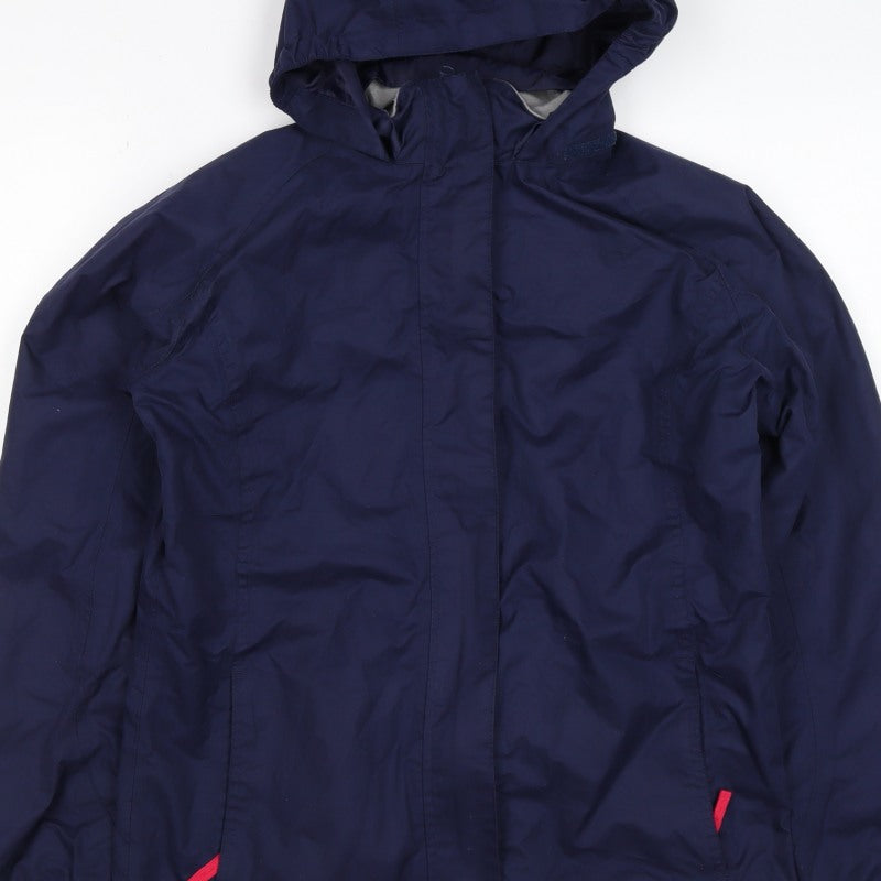 Additional view of Peter Storm girls’ blue 7-8 years hooded waterproof parka jacket