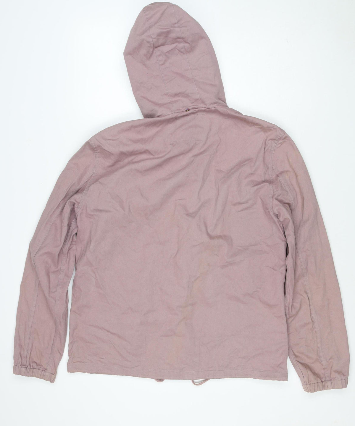 Voodoo Women’s Pink Hooded Cotton Jacket Size S Full Zip Paisley Lining