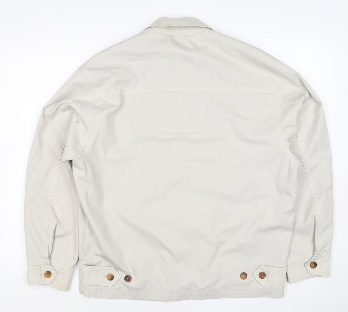 Springfield Men’s Ivory S Basic Zip Jacket Polyester Cotton