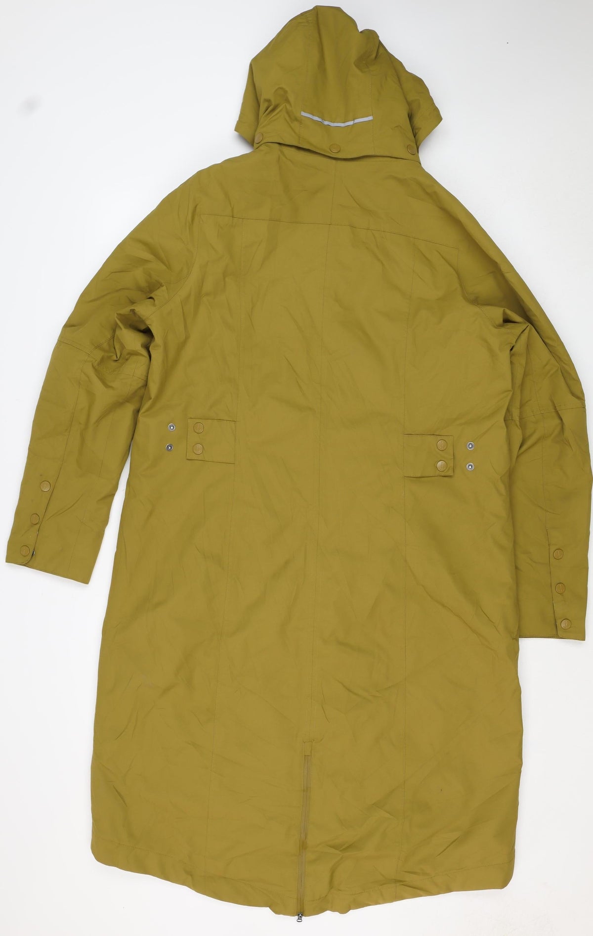 Seasalt Cornwall Women’s Yellow UK 14 Long Hooded Waterproof Rain Coat