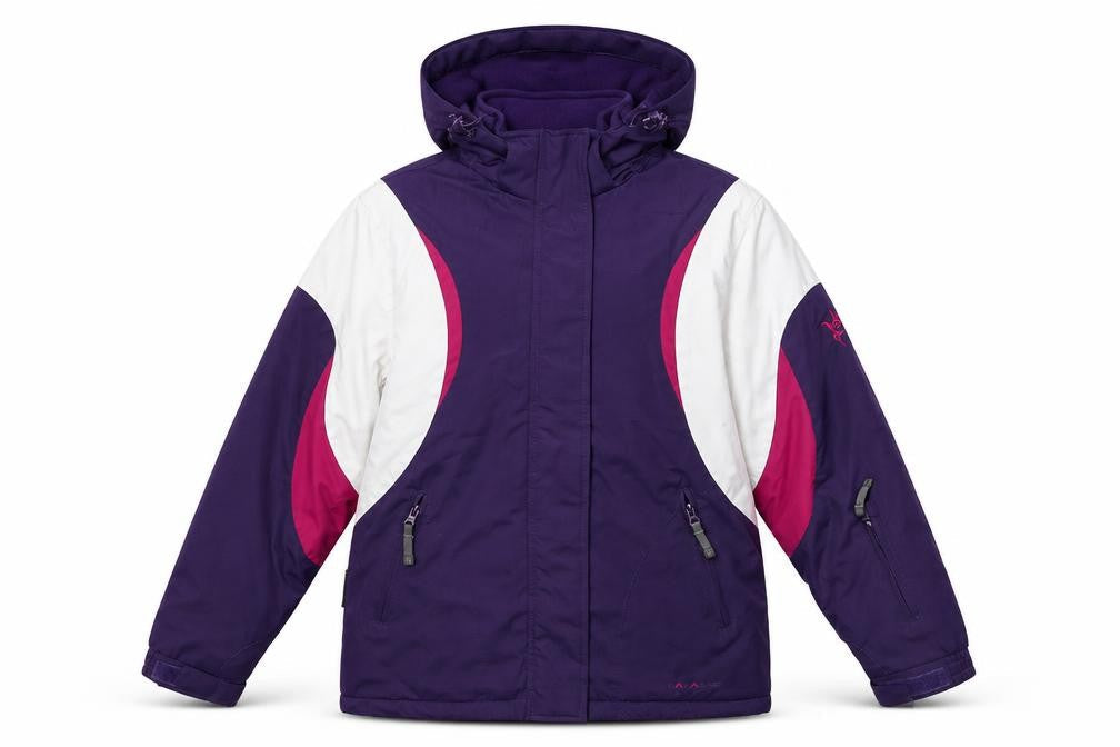 Parallél Girls Purple Pink Ski Jacket 11-12 Years Hooded Waterproof