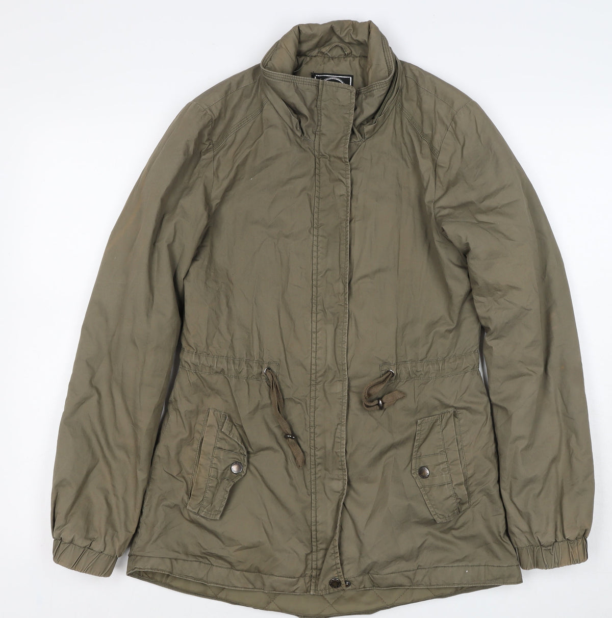 Canda Women’s Green Size 8 Mid-Length Parka Jacket