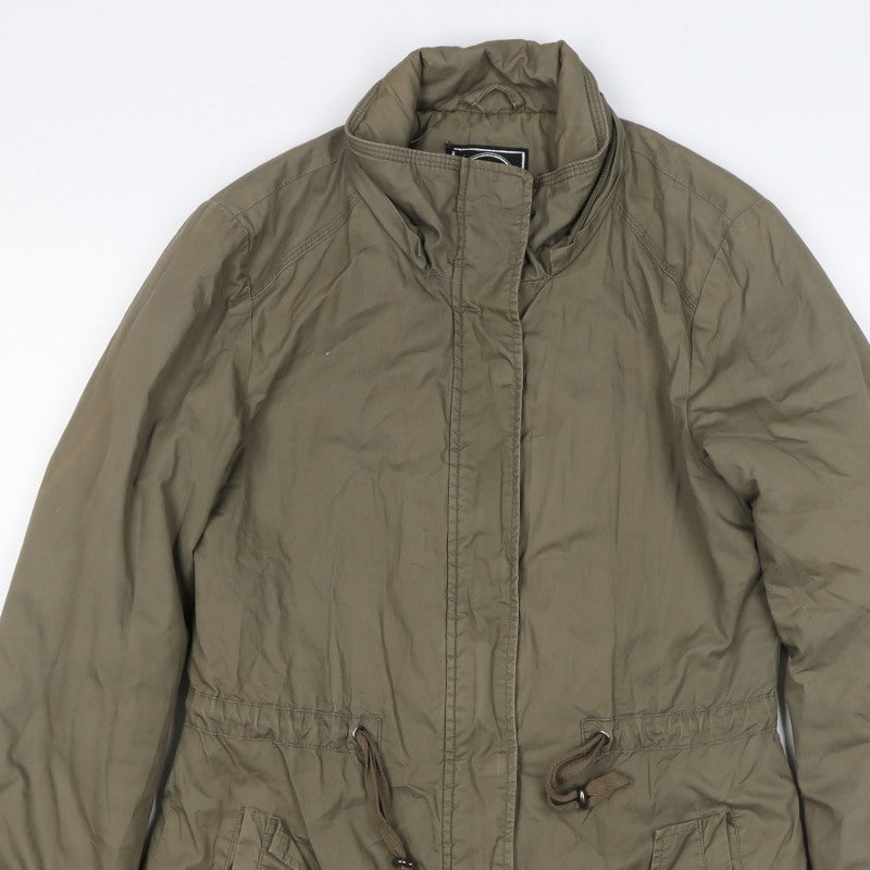 Canda Women’s Green Size 8 Mid-Length Parka Jacket