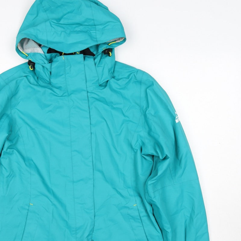 McKinley Women Blue UK 8 Hooded Waterproof Ski Jacket
