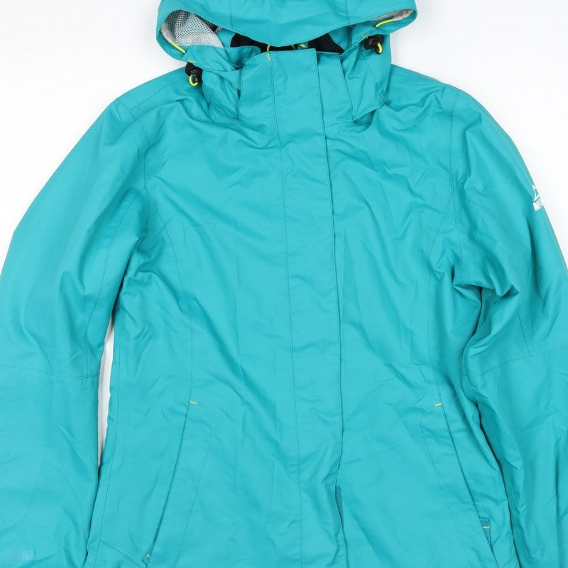 McKinley Women Blue UK 8 Hooded Waterproof Ski Jacket
