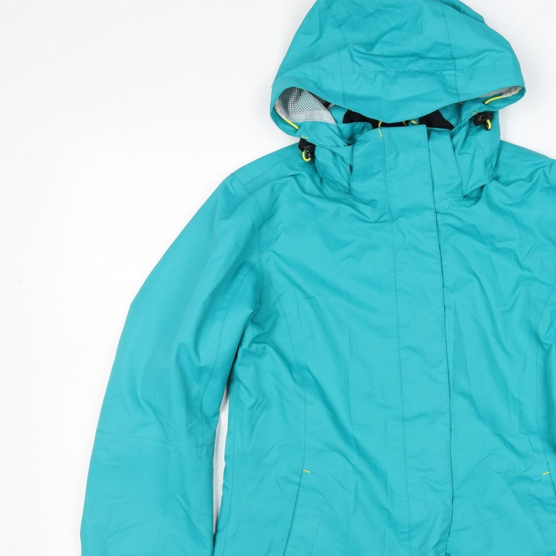 McKinley Women Blue UK 8 Hooded Waterproof Ski Jacket