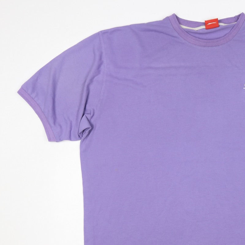 Slazenger Men’s Purple 2XL Crew Neck Logo Short Sleeve T-Shirt
