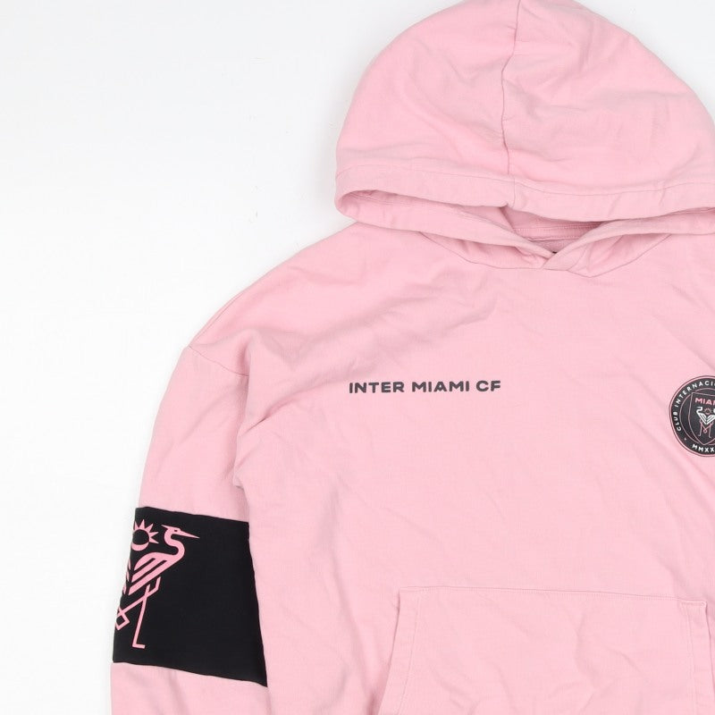 Marks and Spencer Girls Pink 10-11 Years Inter Miami CF Pullover Hoodie