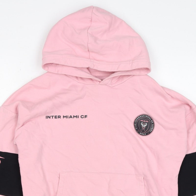 Marks and Spencer Girls Pink 10-11 Years Inter Miami CF Pullover Hoodie