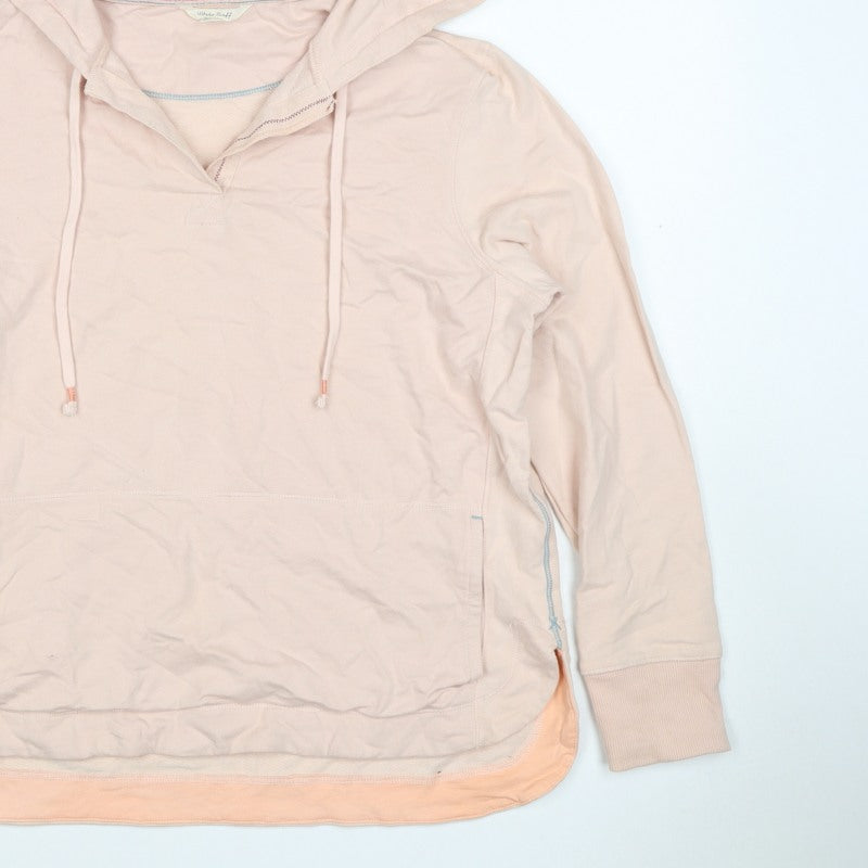White Stuff Women’s Pink UK 10 Pullover Hoodie Hooded Pockets