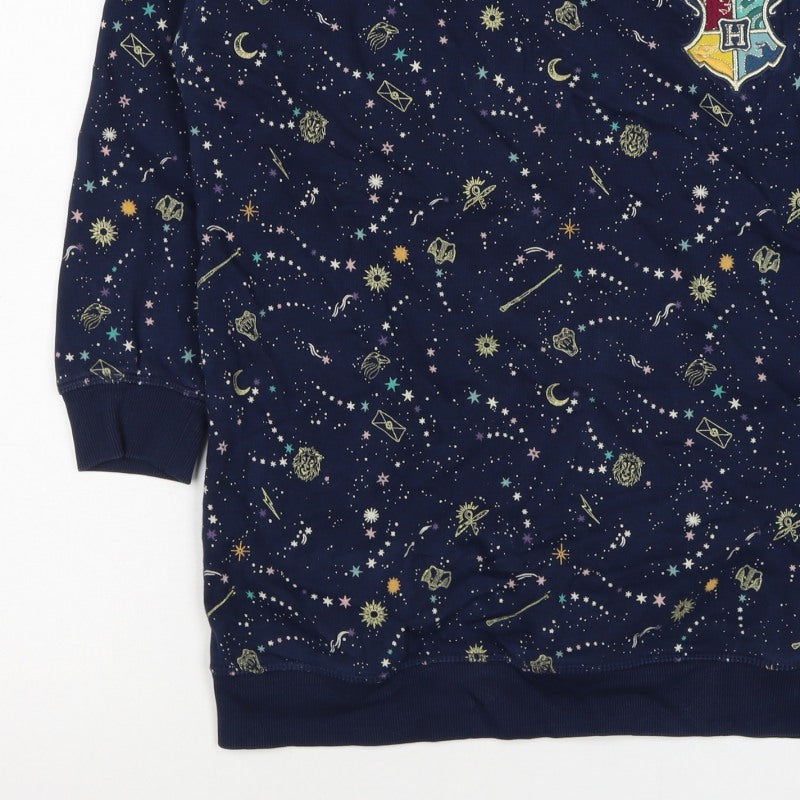 Additional view of M&S girls’ blue harry potter hogwarts crest pullover sweatshirt 7 years