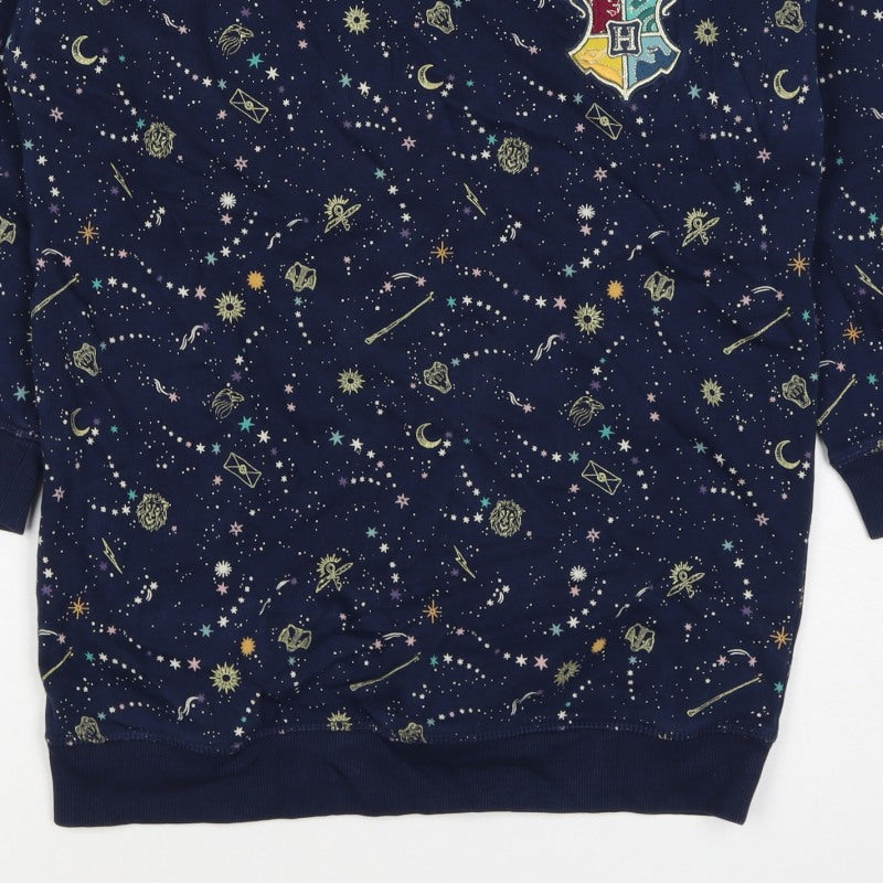 Additional view of M&S girls’ blue harry potter hogwarts crest pullover sweatshirt 7 years