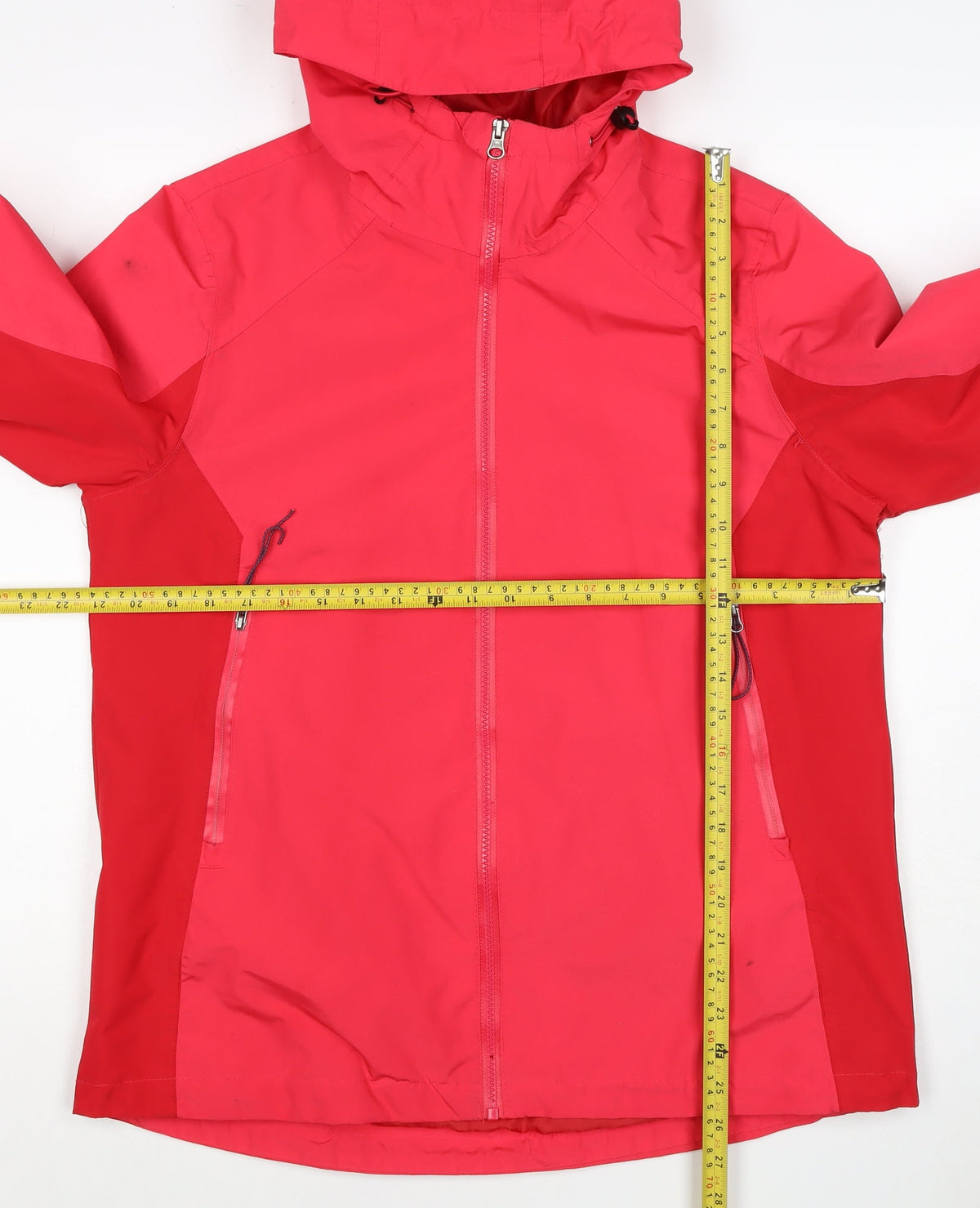 Rocktrail Women Red M Hooded Rain Coat Jacket Water Resistant Full Zip