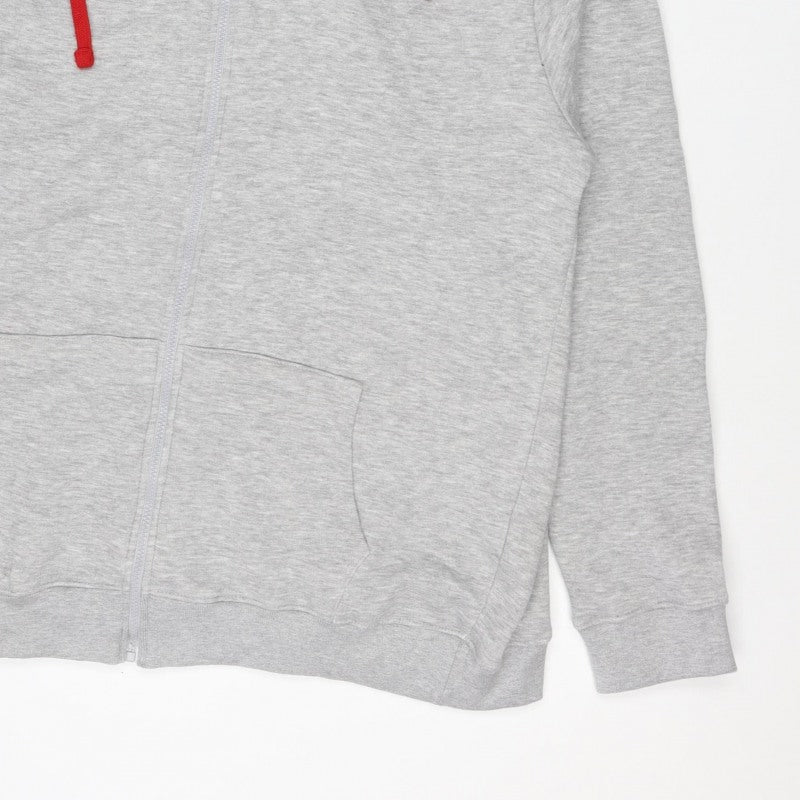 British Eagle Men’s Grey 3XL Full Zip Hooded Fleece Hoodie