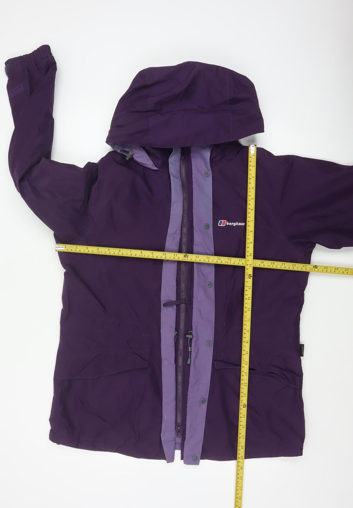 Berghaus Women's Purple UK 16 Gore-Tex Hooded Waterproof Parka Jacket