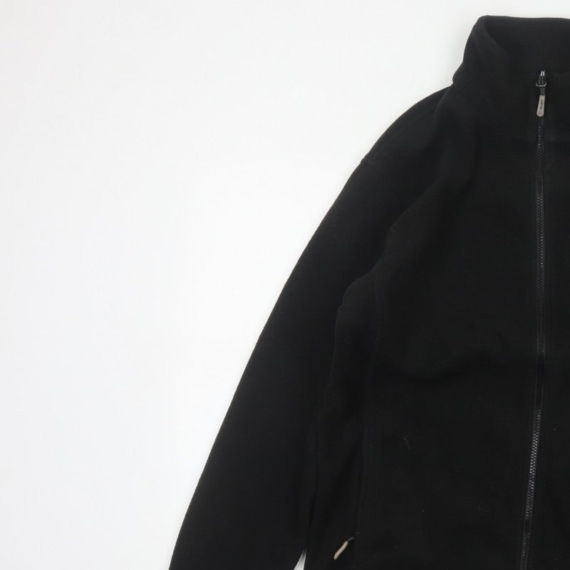 Trojan Mens Black M Full Zip Fleece Jacket Stand-Up Collar