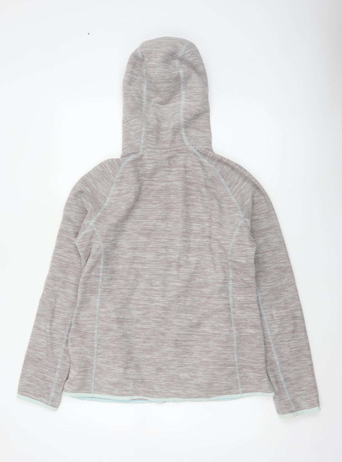 Mountain Warehouse Women Grey Full Zip Hooded Fleece UK 14