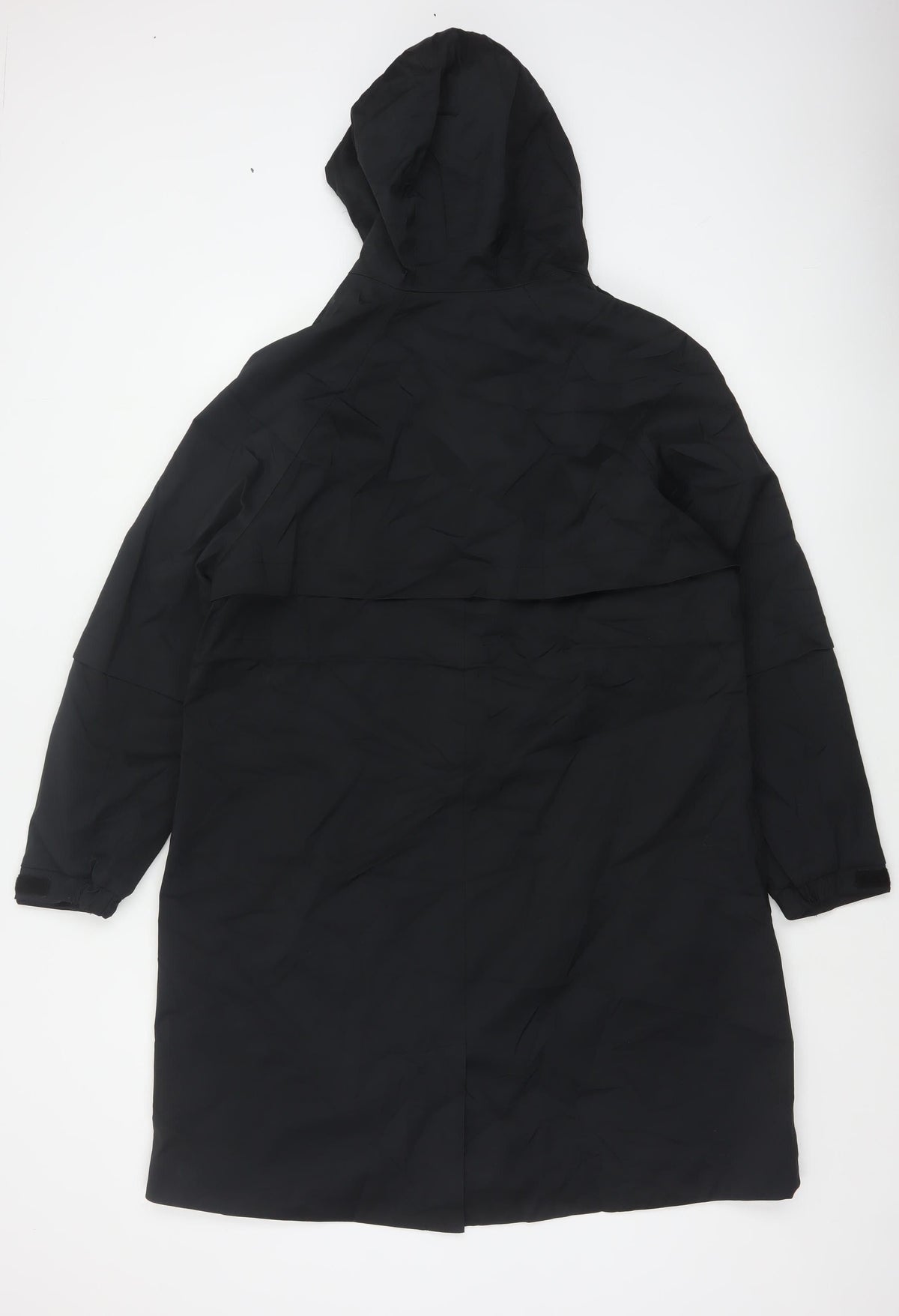 M&S Goodmove Women Black UK 12 Long Hooded Parka Coat