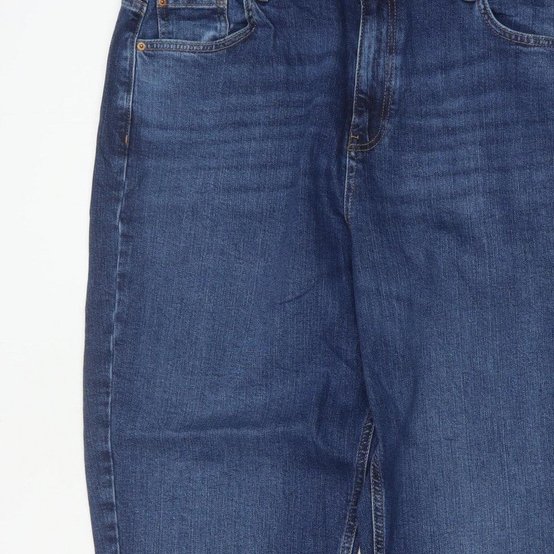Marks & Spencer Women’s Blue Size 18 Long Mom High Rise Jeans
