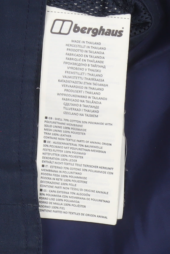 Berghaus Women’s Blue UK 12 Hooded Long Waterproof Parka Jacket