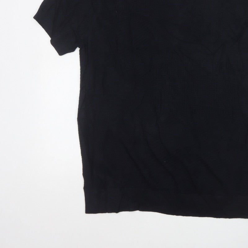 Autograph Men's Black XL Cotton Modal Knit T-Shirt Crew Neck