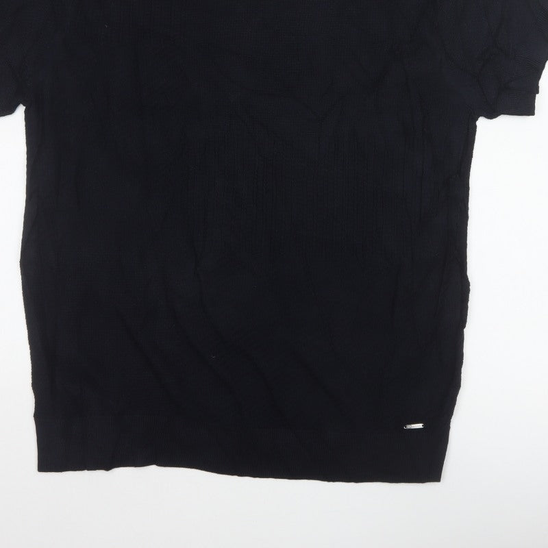 Autograph Men's Black XL Cotton Modal Knit T-Shirt Crew Neck