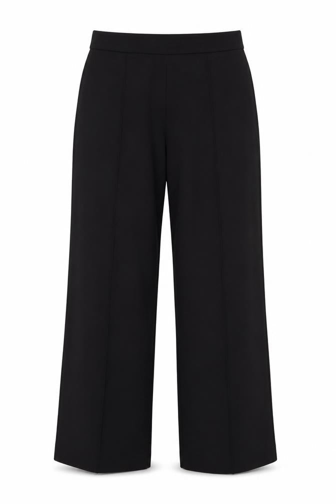 M&S Women’s Black Size 14 Regular Wide Leg Smart Trousers
