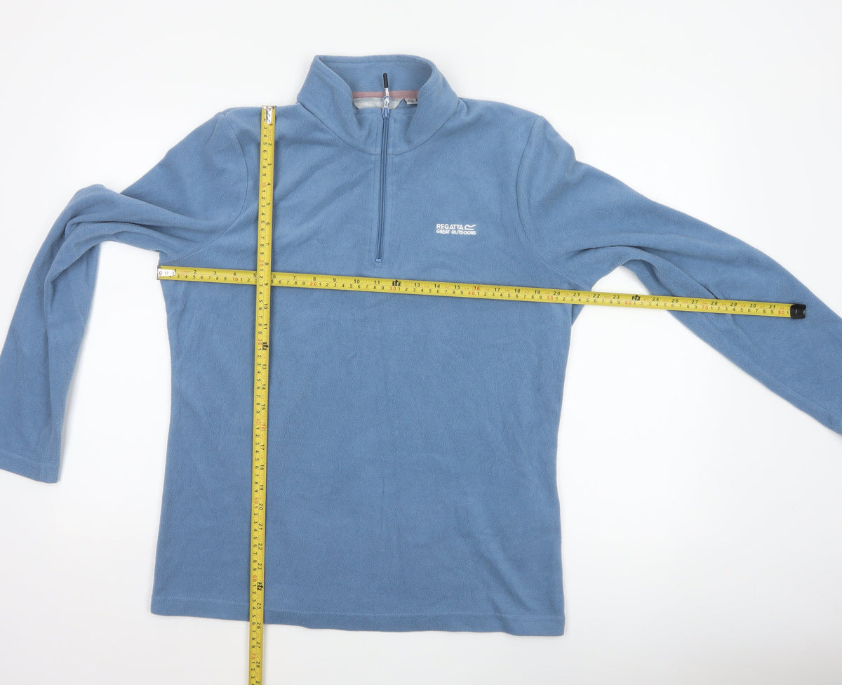 Regatta Unisex Adults Blue L Pullover 1/4 Zip Fleece Sweatshirt