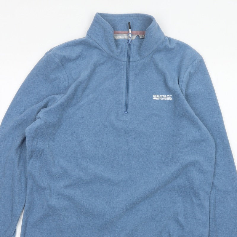Regatta Unisex Adults Blue L Pullover 1/4 Zip Fleece Sweatshirt