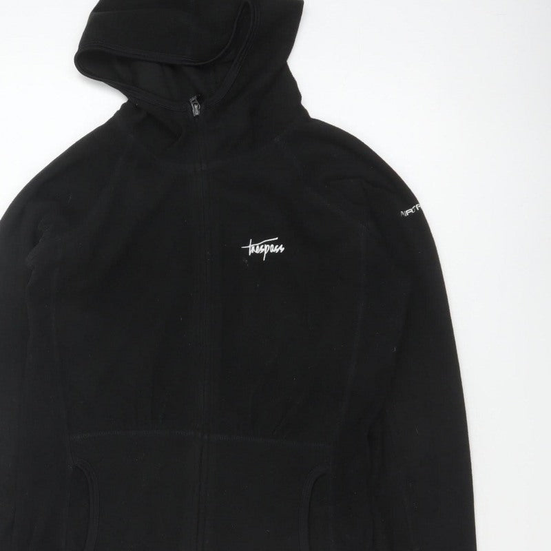 Trespass Women’s Black XS Full Zip Hooded Fleece Hoodie Outdoor