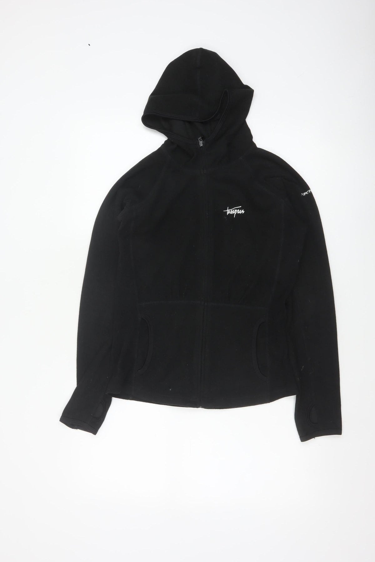 Trespass Women’s Black XS Full Zip Hooded Fleece Hoodie Outdoor