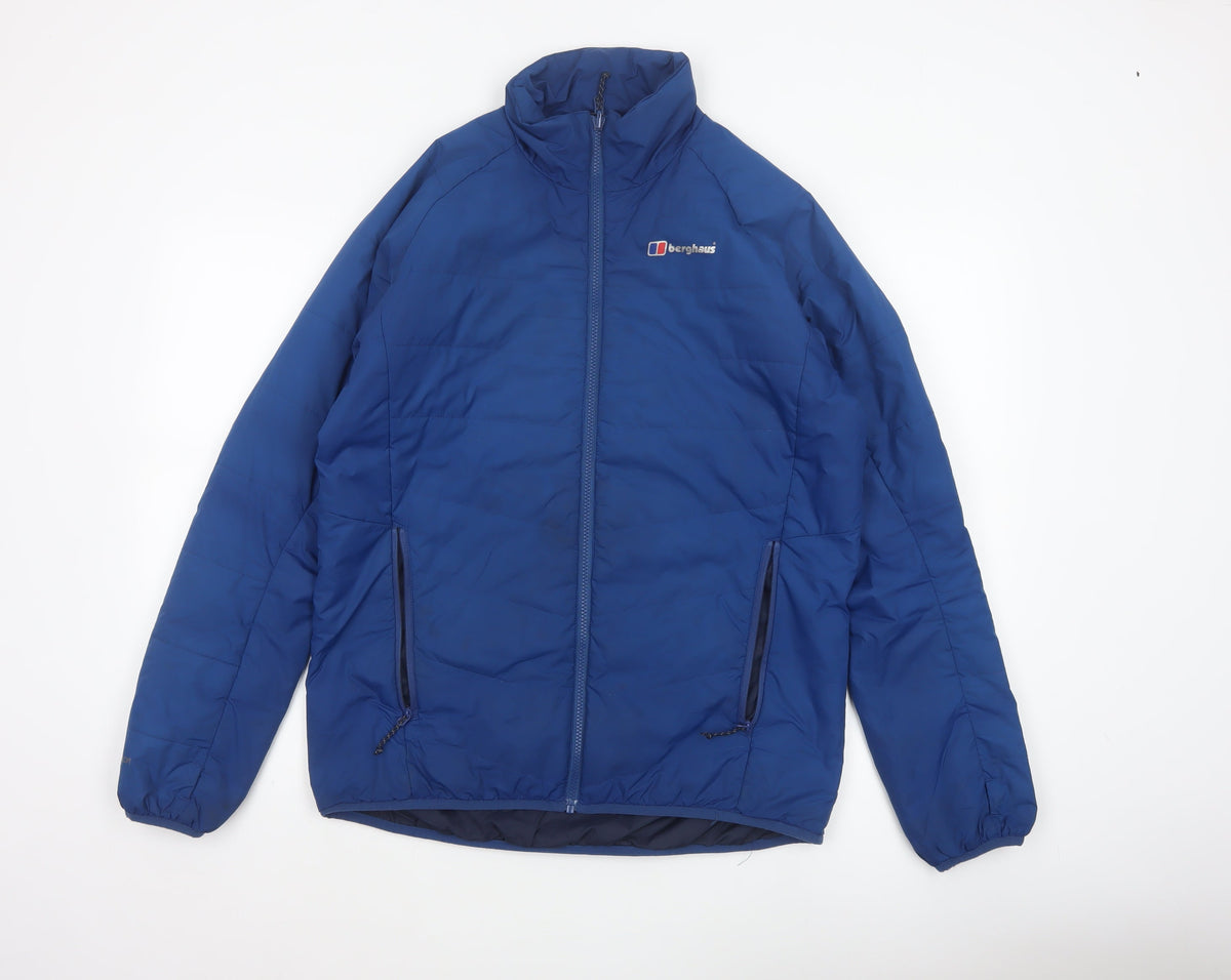 Berghaus Men's Blue M Puffer Jacket Insulated Full Zip Outdoor