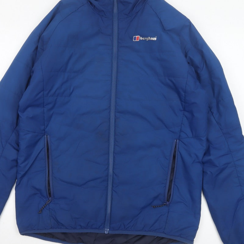 Berghaus Men's Blue M Puffer Jacket Insulated Full Zip Outdoor